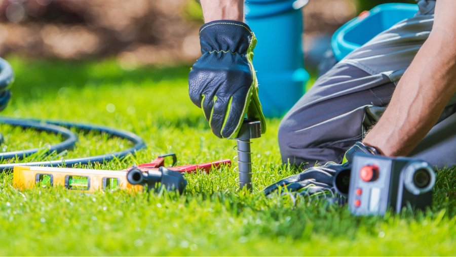 sprinkler installation